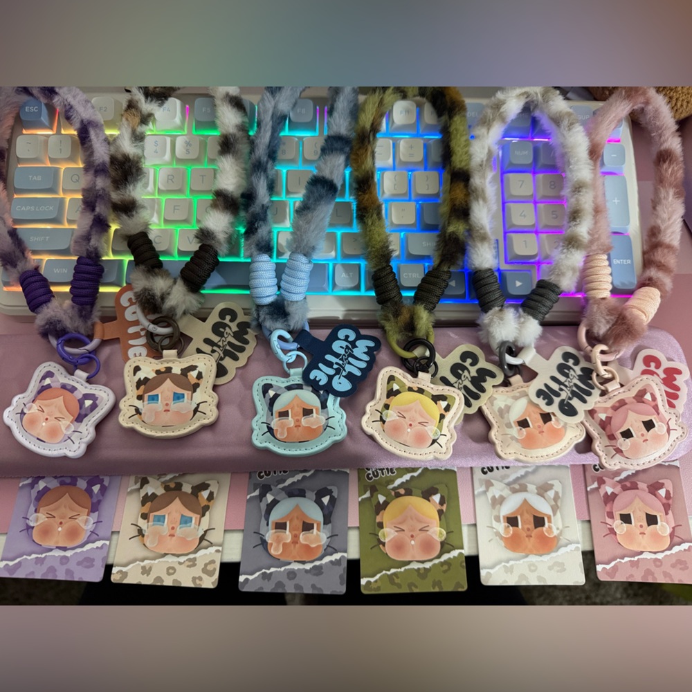 Crybaby Wild but Cutie phone charms set